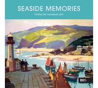 Carousel Worldwide Seaside Memories - Calendrier mural 2027 - 12 mois - Scènes côtières nostalgiques