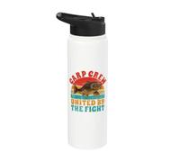 Carp Crew, uni par la lutte contre la pêche à la carpe Stainless Steel Insulated Water Bottle