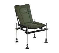 Carp CUZO F3 Chaise de camping avec hauteur supplémentaire Vert Feeder Methood Chaise de pêche à la carpe