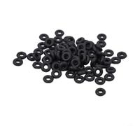 Carp Fishing Rig Rings 5 Sizes pour durable Silicone Connectors(1#) | Five precise sizes available, outer diameter 5.1mm to 9mm, fits various worm thicknesses, secure hold, heavy cover ready
