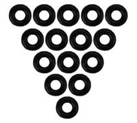 Carp Fishing Rig Rings 5 Sizes pour durable Silicone Connectors(3#) | Five precise sizes available, outer diameter 5.1mm to 9mm, fits various worm thicknesses, secure hold, heavy cover ready