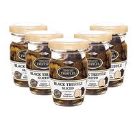 Carpaccio Tartufo Gourmet à la Truffe d'Été Noire 70% Tuber Aestivum Conservée à l'Olive Extra Vierge Truffes noires pelures (5 x 60g)