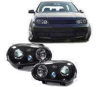 Carparts-Online R32 Phares en verre transparent Aspect R32 Noir