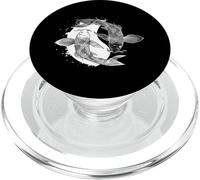 Carpe Commune Yin et Yang Poissons Pêcheurs Fisher Cadeau PopSockets PopGrip pour MagSafe