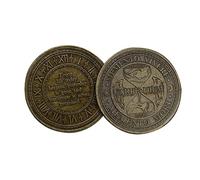Carpe Diem Pièce de monnaie Stoïque quotidienne Memento Mori Bronze Challenge Pièce de monnaie de rappel de motivation, Métal