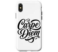 Carpe Diem Seize The Day Langue Latine Coque pour iPhone X/XS