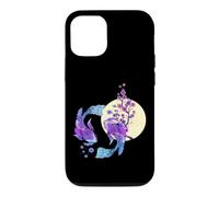 Carpe koï Japonaise Pleine Lune Yin Yang Cherry Blossom Coque pour iPhone 12/12 Pro