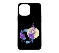 Carpe koï Japonaise Pleine Lune Yin Yang Cherry Blossom Coque pour iPhone 13 Pro Max