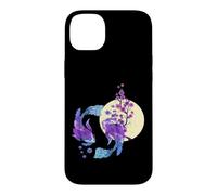 Carpe koï Japonaise Pleine Lune Yin Yang Cherry Blossom Coque pour iPhone 14 Plus