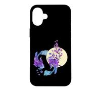 Carpe koï Japonaise Pleine Lune Yin Yang Cherry Blossom Coque pour iPhone 16 Plus