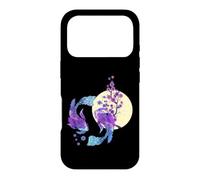 Carpe koï Japonaise Pleine Lune Yin Yang Cherry Blossom Coque pour iPhone 17 Pro