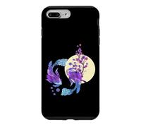 Carpe koï Japonaise Pleine Lune Yin Yang Cherry Blossom Coque pour iPhone 7 Plus/8 Plus