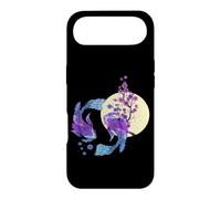 Carpe koï Japonaise Pleine Lune Yin Yang Cherry Blossom Coque pour iPhone Air