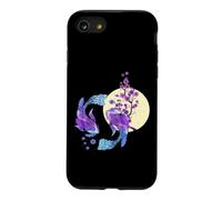 Carpe koï Japonaise Pleine Lune Yin Yang Cherry Blossom Coque pour iPhone SE (2020) / 7/8