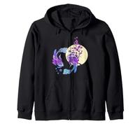Carpe koï Japonaise Pleine Lune Yin Yang Cherry Blossom Sweat à Capuche