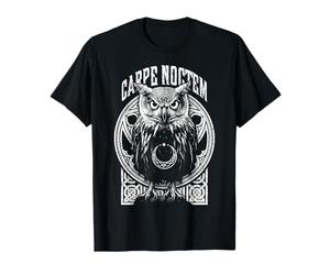 Carpe Noctem Seize The Night Owl Gothic Latin Citation Goth T-Shirt