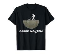 Carpe Noctem - Seize the Night Owl Moon Astronaute Cadeau Latin T-Shirt