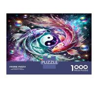 Carpe Yin Yang 1000 Pièces Pack Puzzle Puzzle Premium Carton Haut De Gamme - Seniors, Concentration, Cadeau Maison Neuve Et Pause Bureau 70x50cm/1000pcs