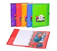 Carpeblock Chemise À Anneaux Polypropylène Dune A4 120 Feuilles Caoutchouc Rouge Carchivo