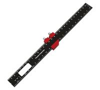 Carpenter Gauge - Woodworking Measuring Tool for Builders | Compact Aluminum Alloy Ruler with Fine Engraving & Pocket Size Portability for Marking Boards, Crafting Patterns and Project Planning