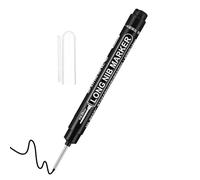 Carpenter Pen - 20mm Long Tip Deep Hole Marker For Construction | Quick-Drying Permanent Ink Pen For Woodworking Bathroom Installation And Metal, Reach Marking Tool For Drilling Locations