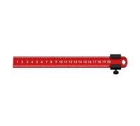 Carpenter Sliding Lurer Aluminium Scribing Stop 20/30/40 cm Mesure du travail du bois Outil d'écriture de précision