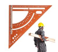 Carpenter Square - Angle Measuring Tool | Adjustable Layout Ruler For Woodworking | Aluminum Triangle For Construction Designed For Precision And Ease Of Use