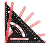 Carpenter Square, Woodworking Combination, Tool For Framings Layout Home, Framing Squares, Home Improvement For Construction Renovation Measuring, Aluminum Alloy Triangle Ruler, 7.72x7.72 inches