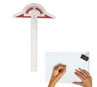 Carpentry Edge Rulers, Stainless Steel Protractor, Adorable Adjustable Precision Angle Finder, Layout Tool for Woodworking, Edge Ruler, Accurate Measurement, 20x7.87inches