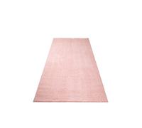 carpet city Tapis de Couloir à Poils Longs - 80 x 300 cm - Rose, uni - Super Doux - Tapis de Salon Moderne à Poils Longs