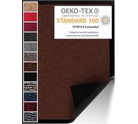 Carpet Diem Paillasson d'entrée intérieur 80 x 120 cm Marron | Tapis d'entrée absorbant, entrée propre, antidérapant, entretien simple, fabriqué en UE