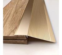 Carpet/Tile Threshold Reducer for Vinyl Flooring,10cm Extra Wide Floor Transition Strip Aluminum, Home Walkers Entry Ramp(Gold 1,Length 1.2m/47 in)
