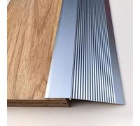 Carpet/Tile Threshold Reducer for Vinyl Flooring,10cm Extra Wide Floor Transition Strip Aluminum, Home Walkers Entry Ramp(Gray,Length 1.2m/47 in)