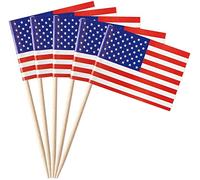 Carpeta 50 pièces * Pique-drapeaux + cure-dents * pour fête et fête de pays | Flag Picks Décoration Décoration de fête Drapeau Drapeaux Pays, Édition : USA
