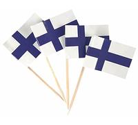 Carpeta 50 pièces * Pique-drapeaux + cure-dents * pour fête et fête de pays | Flag Picks Décoration Décoration de fête Drapeau Drapeaux Pays, Édition: Finlande