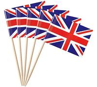 Carpeta 50 pièces * Pique-drapeaux + cure-dents * pour fête et fête de pays | Flag Picks Décoration Décoration de fête Drapeau Drapeaux Pays, Édition: Royaume-Uni