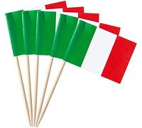 Carpeta 50 pièces * Piqueurs de drapeaux + cure-dents * pour fête et fête de pays | Accessoires de fête Décoration de fête Drapeau Drapeaux Pays, Édition: Italie