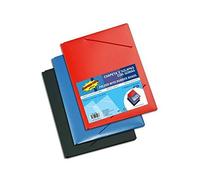 CARPETA FLEXIBLE CON GOMAS Y 3 SOLAPAS - COLORES SURTIDOS