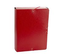 Carpeta Proyecto Gofrado Resistente con Gomas Elasticas Grosor 9cm Color Rojo
