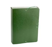 Carpeta Proyecto Gofrado Resistente con Gomas Elasticas Grosor 9cm Color Verde
