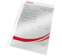 Esselte Pochettes perforées PP 80 µm cristal – Pack de 100