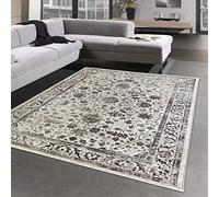 CARPETIA Magnifique Tapis d'Orient - Design décoré de Fleurs - en crème, 160 x 230 cm