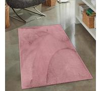 CARPETIA Tapis de salon et de chambre à coucher - Moderne à poils courts - Aspect fourrure - Doux et soyeux - Avec une légère brillance - Facile d'entretien - Moderne - Uni - Berry - 80 x 150 cm