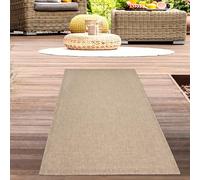CARPETIA Tapis d'extérieur résistant aux intempéries Aspect sisal pour Balcon Jardin terrasse Cuisine Petit Tapis Naturel de 80 x 150 cm
