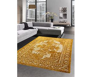 CARPETIA Tapis Moderne et Classique Tapis Oriental Tapis de Salon en Argent doré Größe 160x230 cm