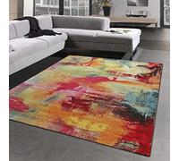 CARPETIA Tapis Moderne Graffiti - Chambre d'amis & Bureau de Designer - coloré Turquoise Größe 120x170 cm
