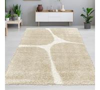 CARPETIA Tapis pour salon - Concept d'intérieur ouvert - XXL - Poils longs - Moderne - Minimaliste - Doux - Décoratif - Facile d'entretien - Durable - Élégant - Qualité supérieure - Beige crème - 200