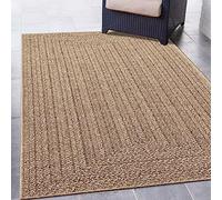 CARPETIA Tapis résistant intérieur et extérieur Moderne Aspect Jute Balcon terrasse Salle à Manger 140x200 cm