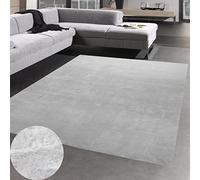 CARPETIA Tapis Shaggy Salon de Tapis Moquette Flokati en Gris, 140x200 cm