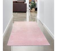 CARPETIA Tapis Shaggy Salon de Tapis Moquette Flokati en Rose, 60x110 cm